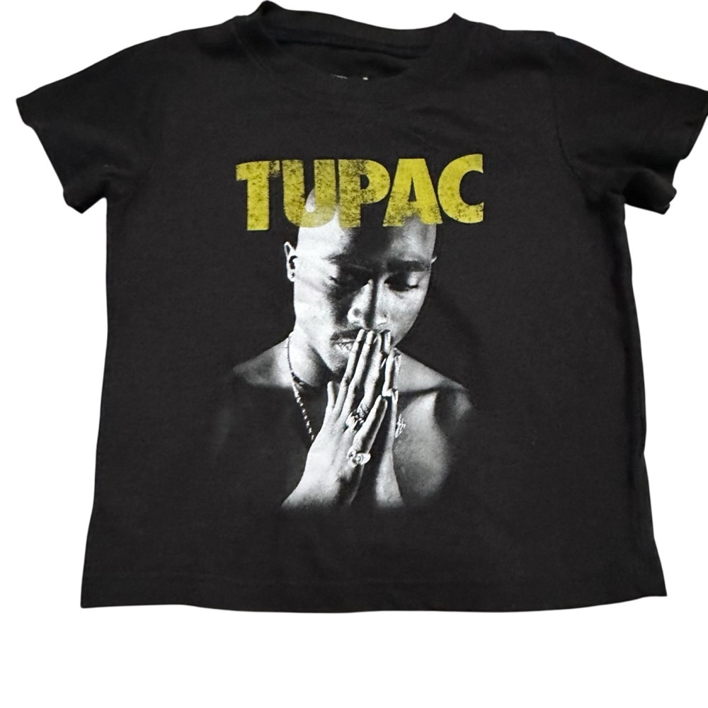 Kids Black Tupac Graphic T-Shirt